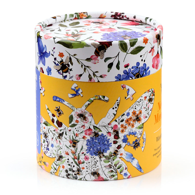 Tactile experience of Nectar Meadows Bee wooden puzzle