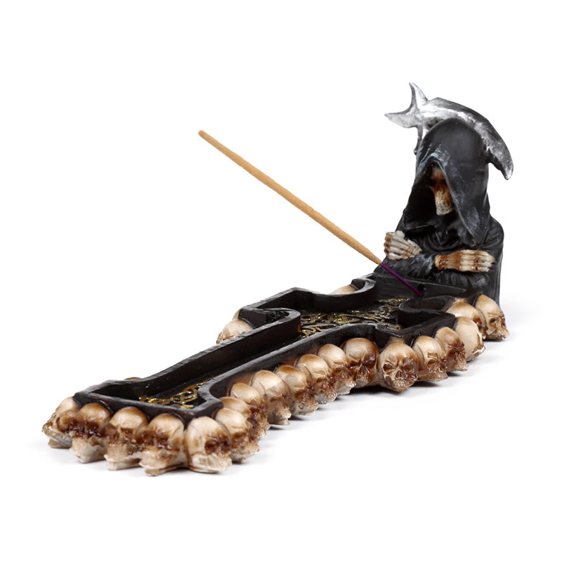 Decorative Incense Burner - Reaper Death Cross