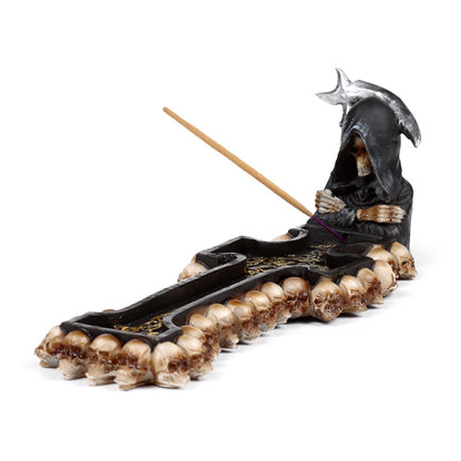Decorative Incense Burner - Reaper Death Cross