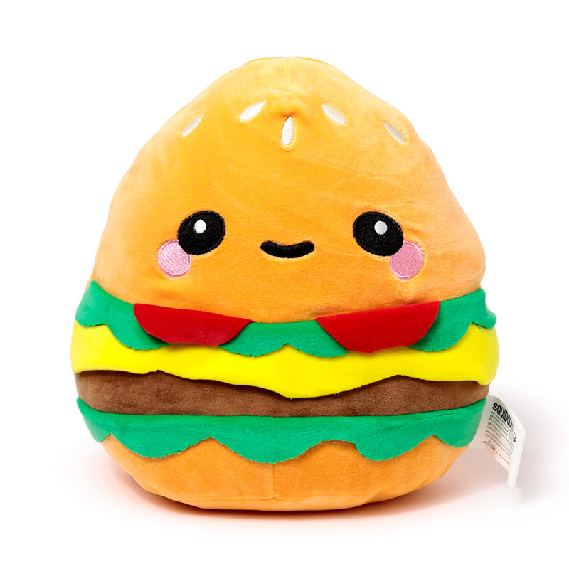 Squidglys Hammy the Burger Plush Toy - Front View