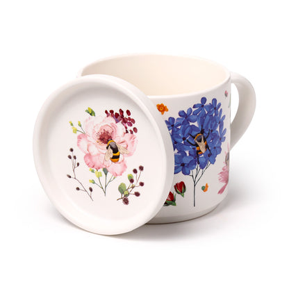 Nectar Meadows Coaster Lid with Floral Motif