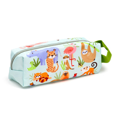 Spacious interior of Zooniverse Oxford Cloth Pencil Case