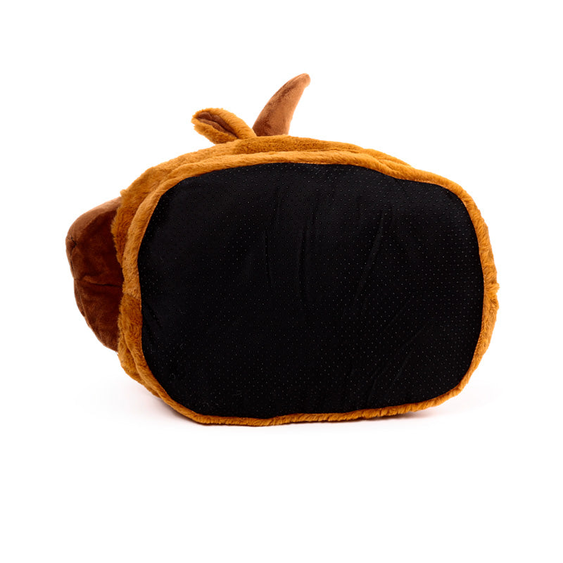 Highland Coo Plush Maxi Slipper Foot Warmer with soft texture