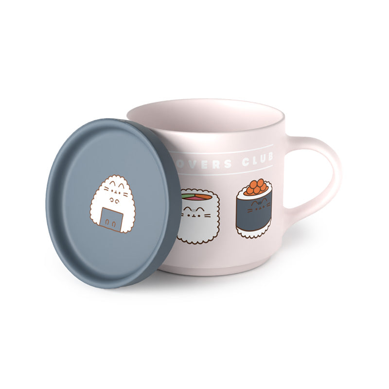 Pusheen the Cat Bento Club Porcelain Mug and Coaster Lid Set