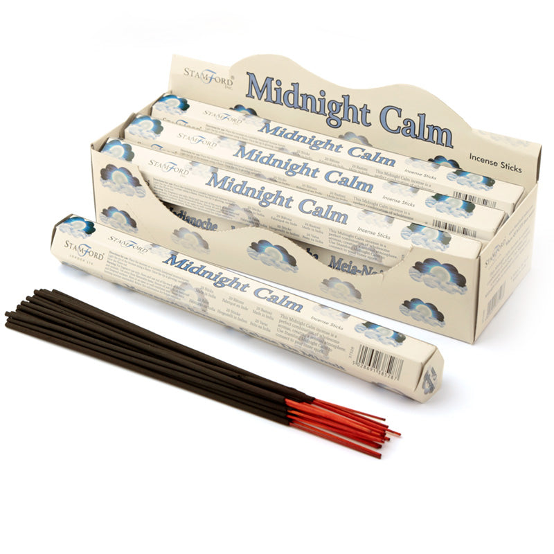 Stamford Hex Incense Sticks - Midnight Calm in packaging