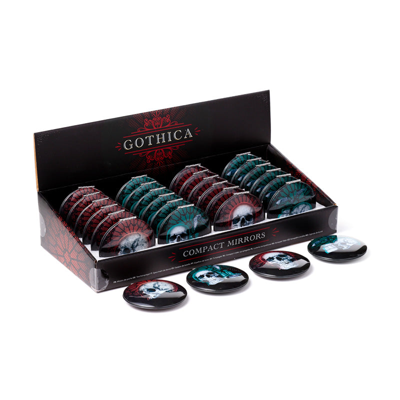 Gothica Compact Mirror with intricate gothic design