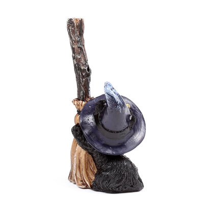 Whimsical Halloween Witches Cat ornament