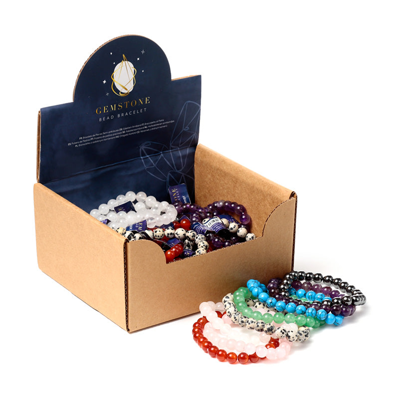 Elegant gemstone beaded bracelet showcasing natural beauty