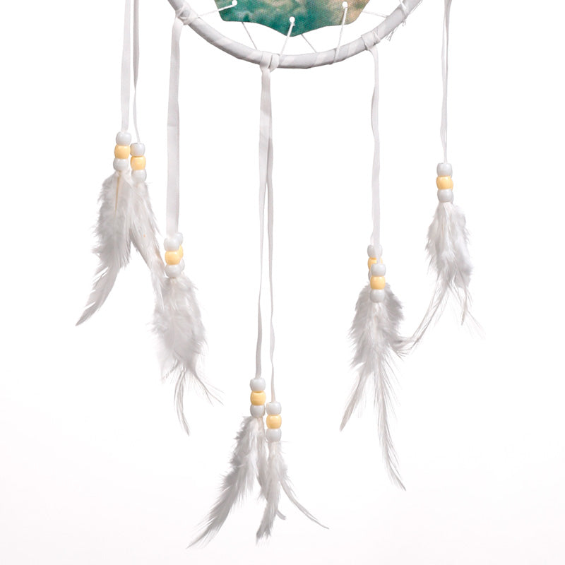 Decorative small dreamcatcher with feathers