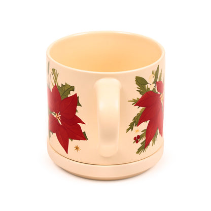 Porcelain Mug and Coaster Set for Seasonal Decor