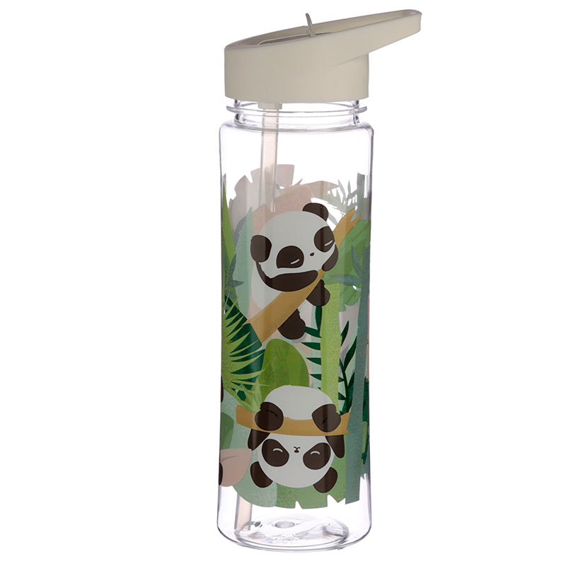 Pandarama Water Bottle with Flip Straw