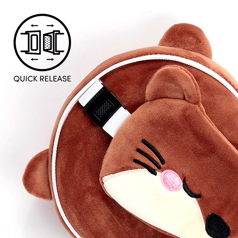 Henry the Otter Travel Pillow & Eye Mask gift set