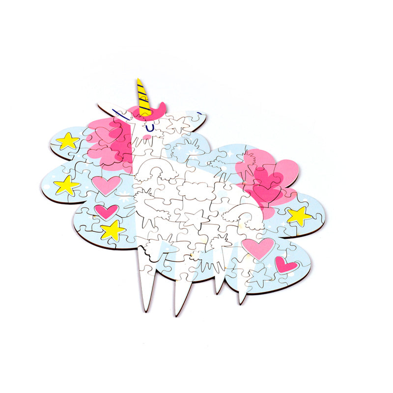 Unicorn Magic Puzzle displayed in home decor