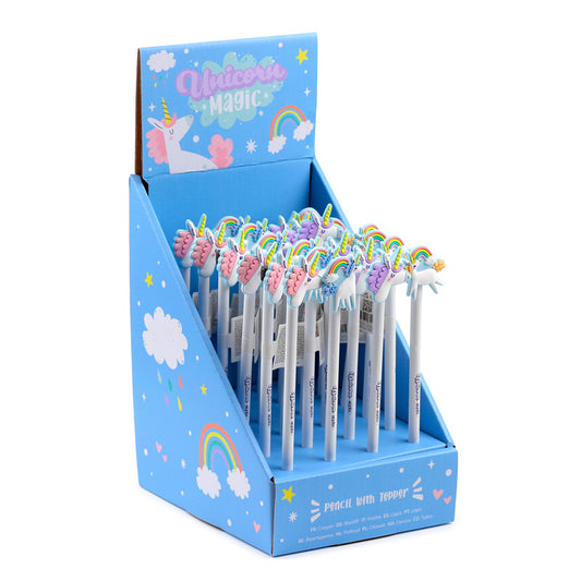 Unicorn Magic Pencil with PVC Topper - front view