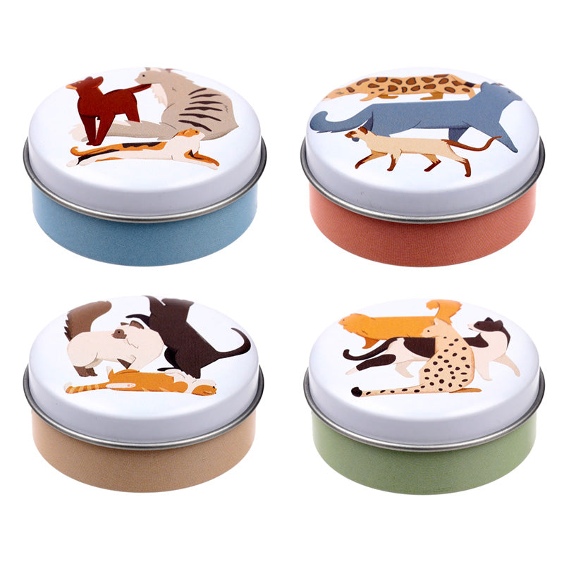 Feline Fine Cats Lip Balm in a Tin - Open View
