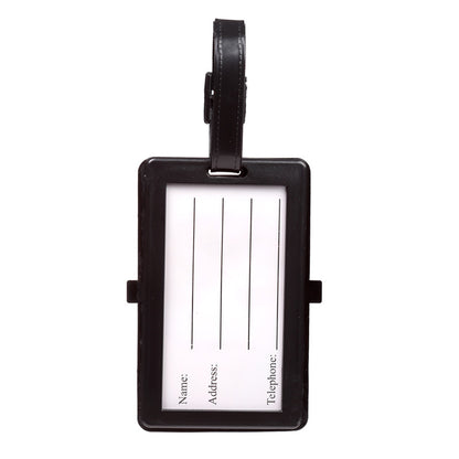 London Bus PVC Luggage Tag - Back View