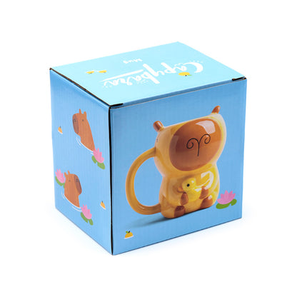 Whimsical capybara mug for your kitchen