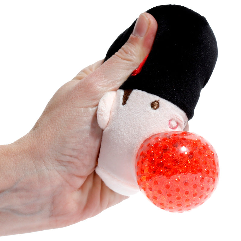 Queasy Squeezies Fidget Toy - London Guardsman in hand