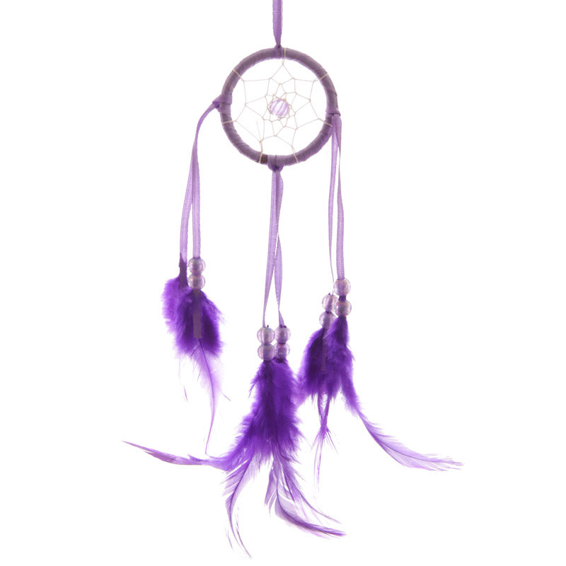 Bright Mini Feather Dreamcatcher hanging decor