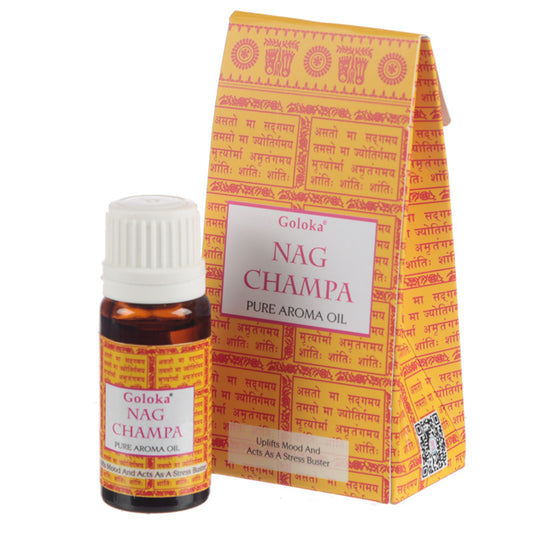 Goloka Nag Champa Aroma Oil Bottle