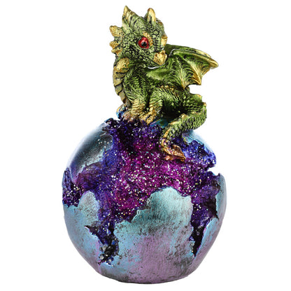 Geode Egg LED Baby Dragon Figurine as a gift