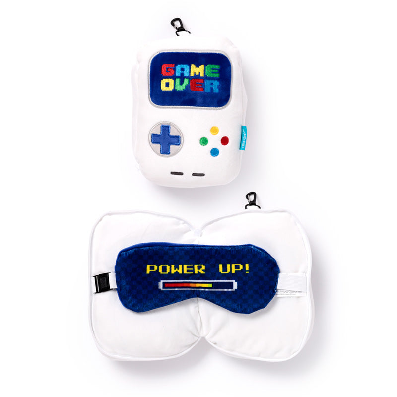 Relaxeazzz Travel Pillow with Game Over design