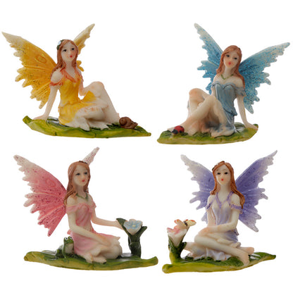 Flora and Fauna Meadow Fairy Figurine - Front View