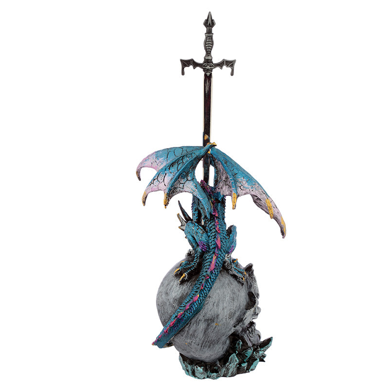 Sword Master Dark Legends Dragon Figurine on display