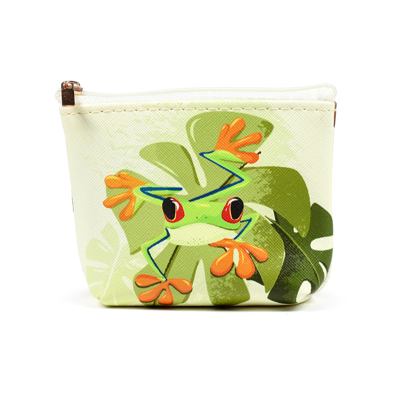 Tropical Frogs PVC Purse gift presentation