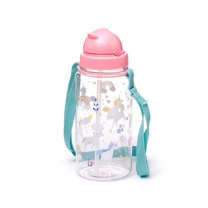 Unicorn Magic Water Bottle with Flip Straw