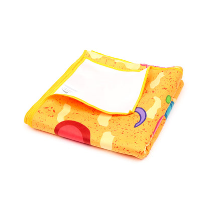 Day of the Dead Microfibre Beach Towel displayed at the beach