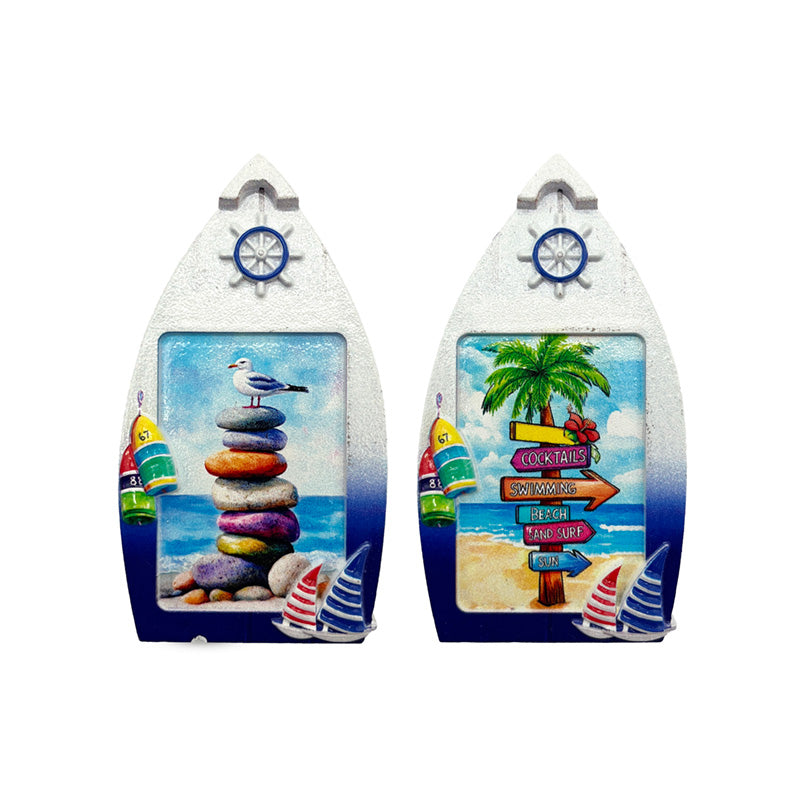 Boat Shaped Beach Life Souvenir Magnet
