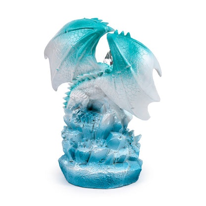 Crystal Quartz Dragon with LED Light Feature