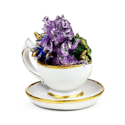 Fantasy-themed decor featuring the dragon teacup