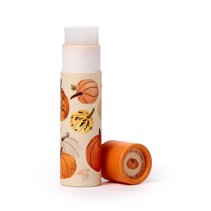 Close-up of Autumn Harvest Paper Stick Lip Balm