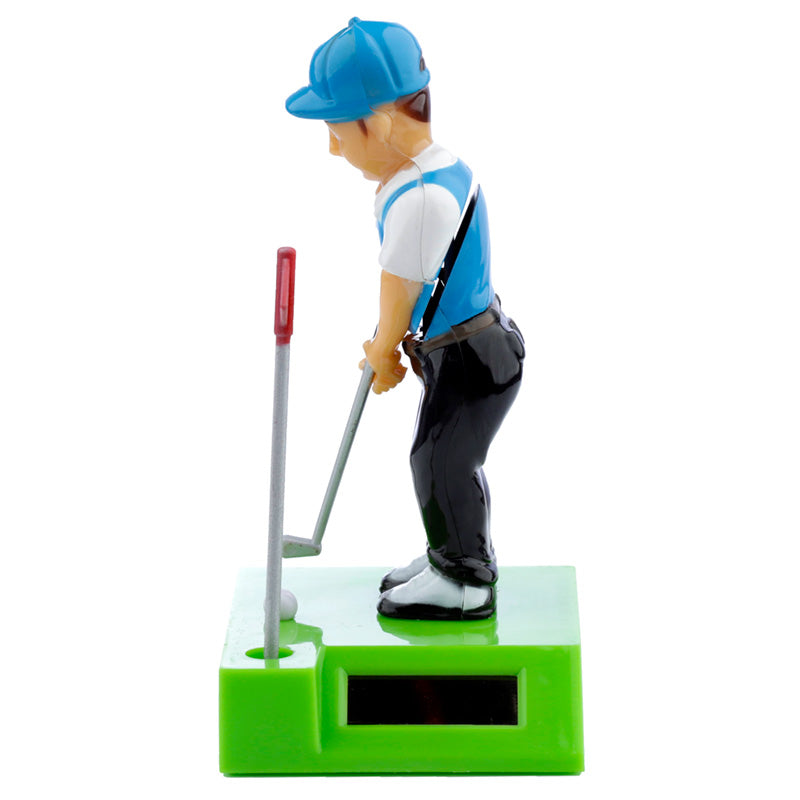 Cheerful Golfer Solar Garden Decoration