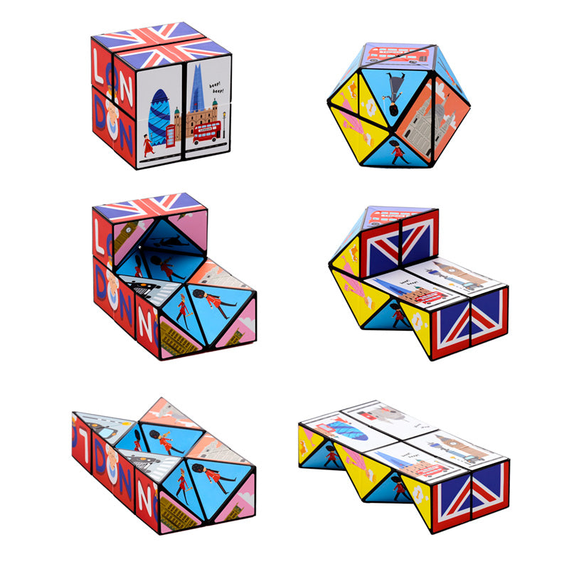 Puzzle Cube Toy featuring London attractions