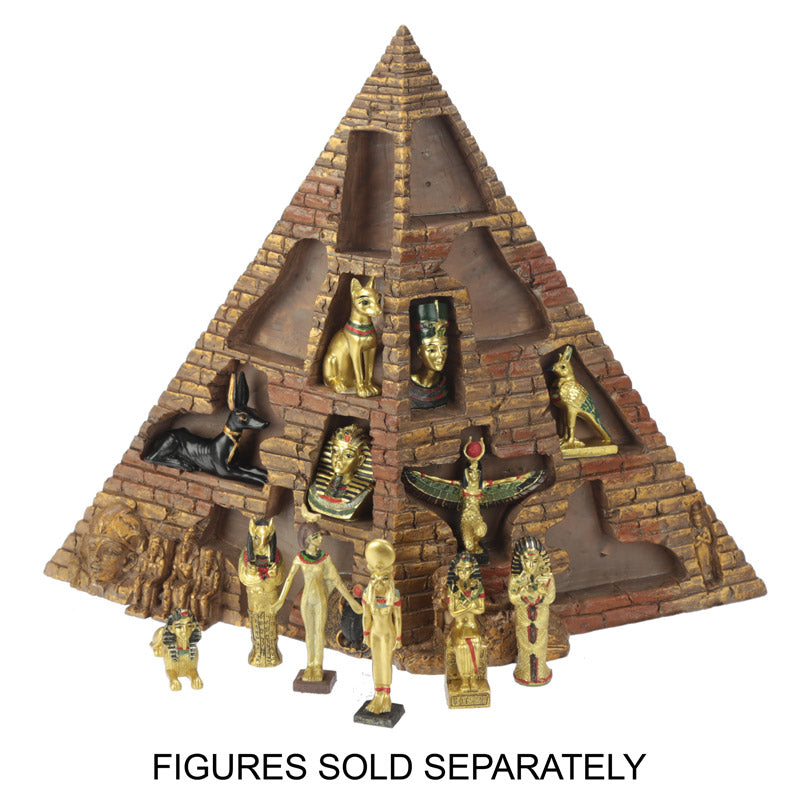 Collectible gift display stand in pyramid shape