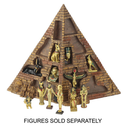 Collectible gift display stand in pyramid shape