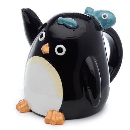 Unique upside down design of Huddle Penguin mug