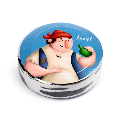 Jolly Rogers pirate towel displayed at the beach