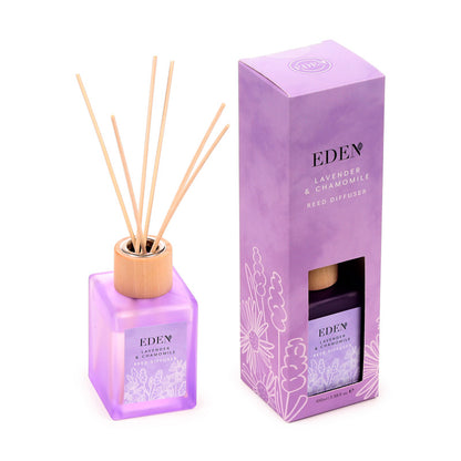 Stylish display of Eden Lavender & Chamomile Reed Diffuser