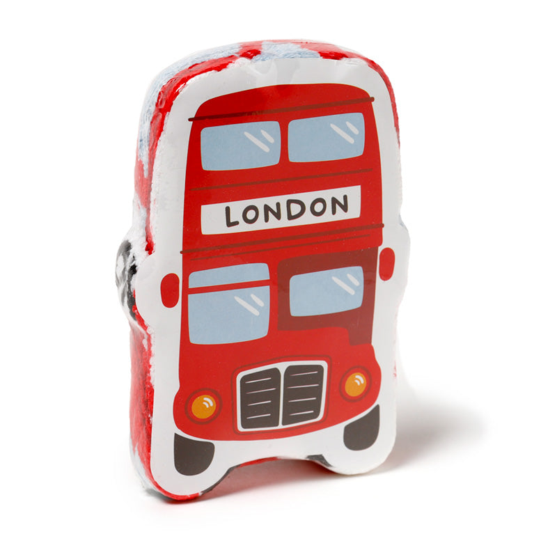 Vibrant London Icons Compressed Travel Towel design