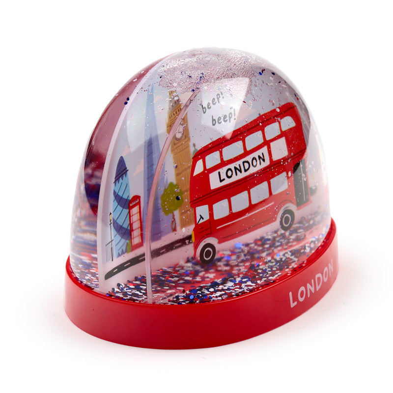 Charming London Bus Snow Globe for Collectors