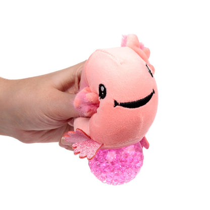Queasy Squeezies Fidget Toy - Axolotl in hand