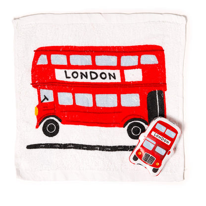 Stylish London Icons Travel Towel for beach trips