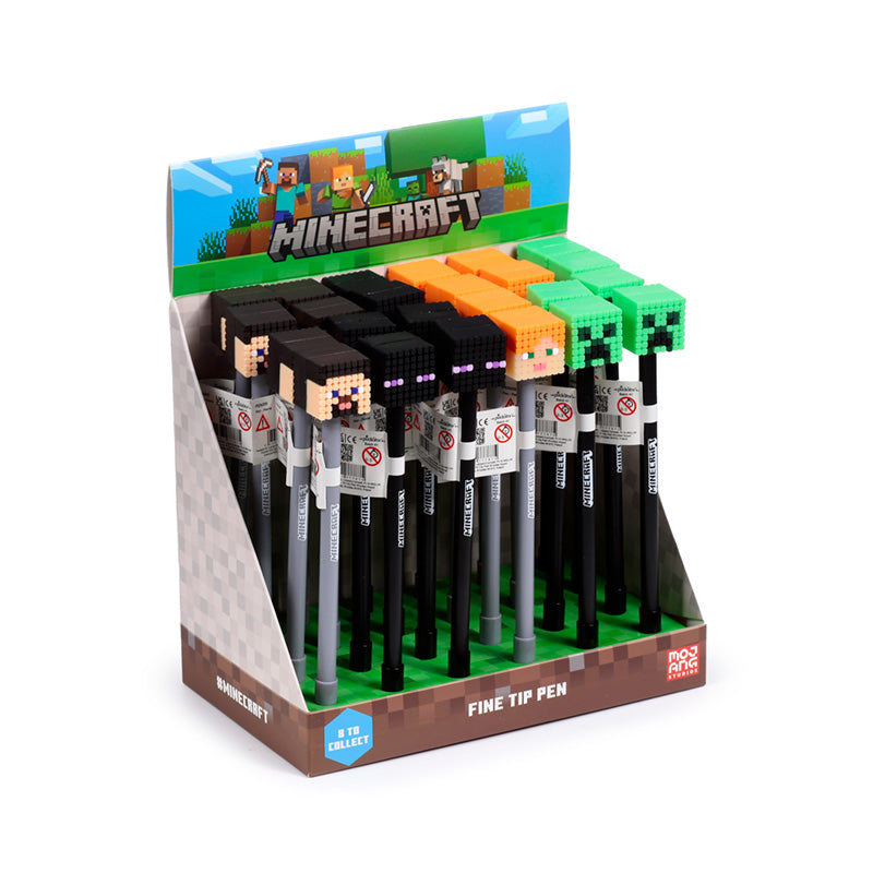 Minecraft Fine Tip Pen with Pig Silicone Topper