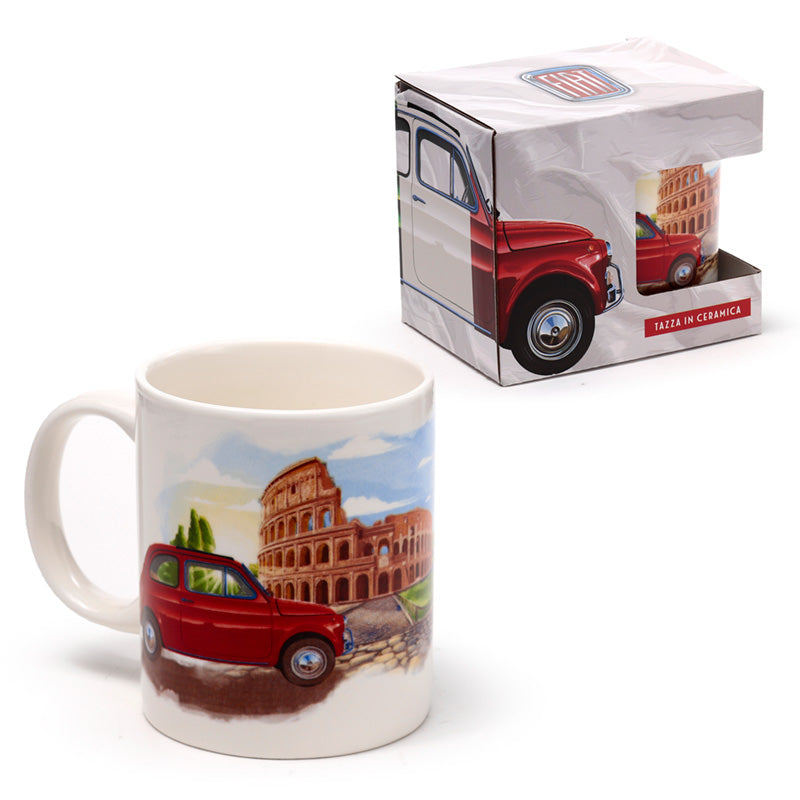 Fiat 500 Rome Porcelain Mug lifestyle shot