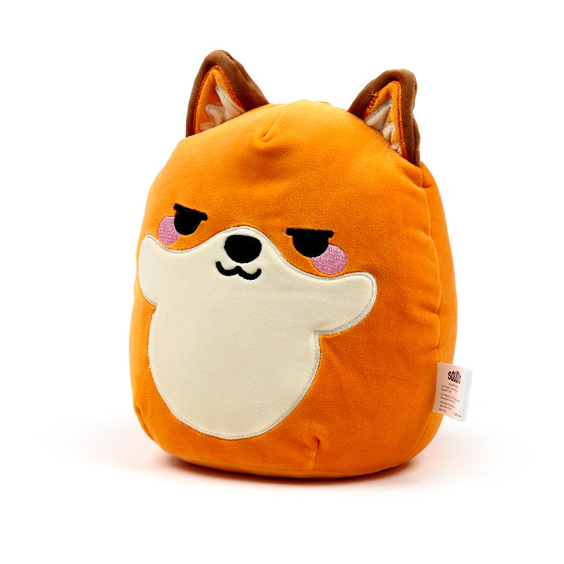 Finnick the Fox plush toy displayed as home decor