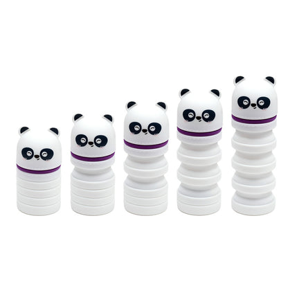 Adoramals Panda Silicone Pop Up Pencil Case - Opened View
